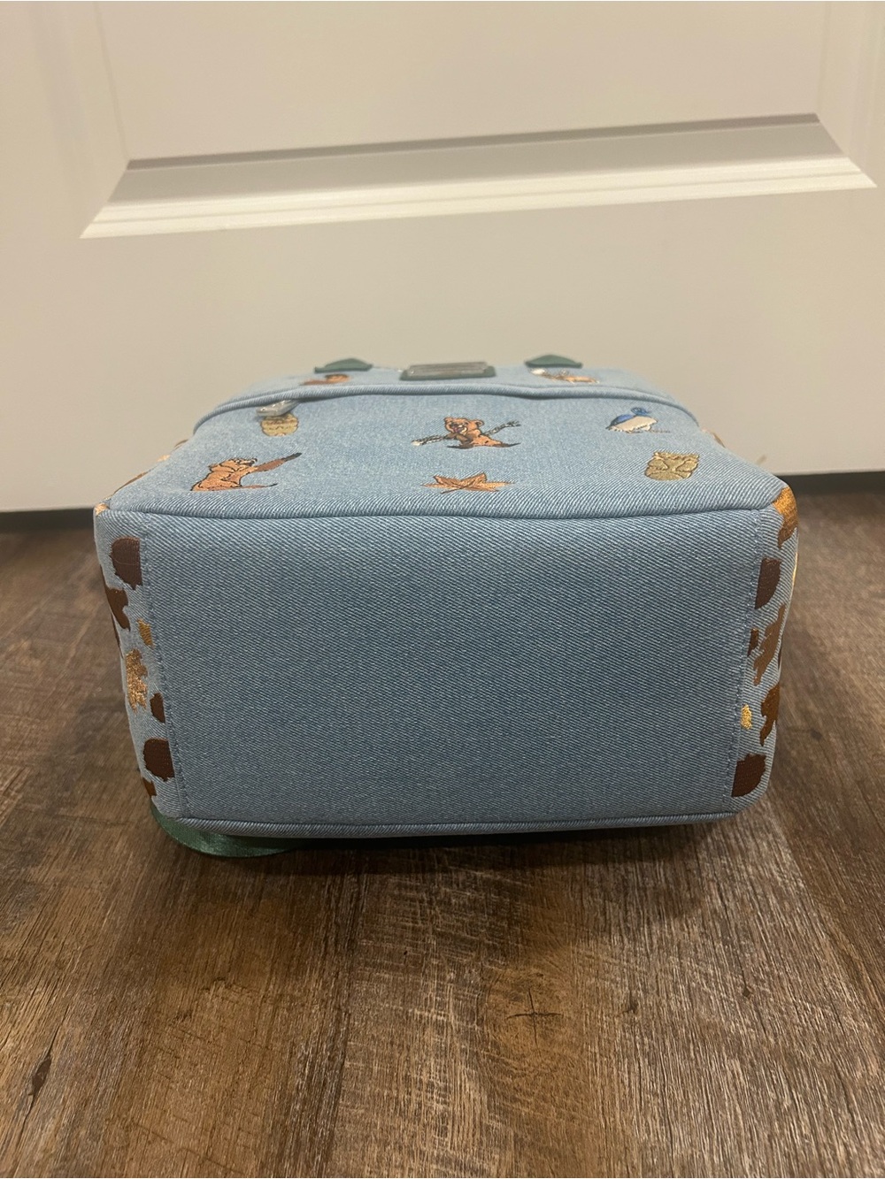 Loungefly Disney Brother Bear Embroidered Icons Denim Mini Backpack - NWT - Picture 6 of 6